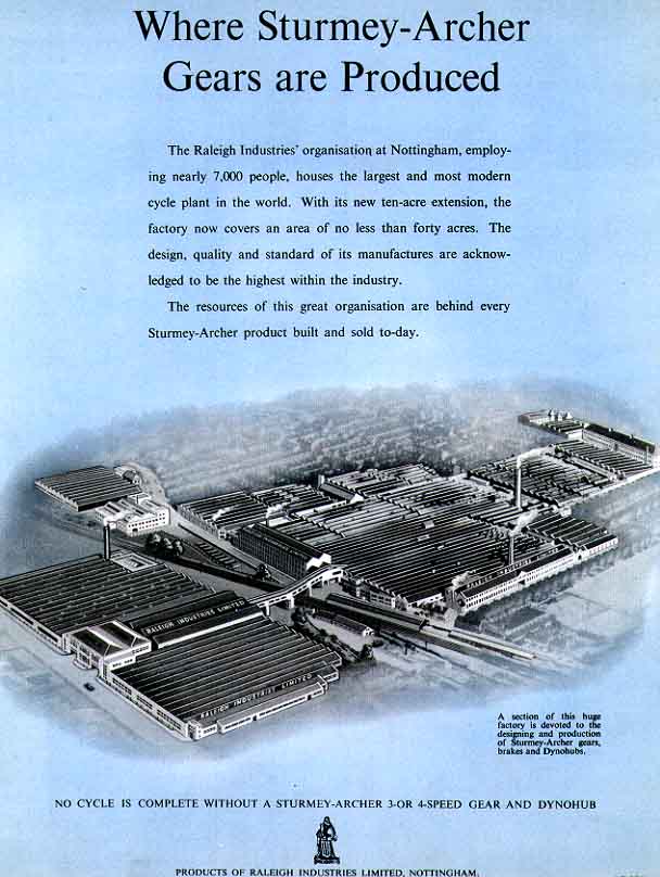Aus dem 1952er Sturmey-Archer Werbeprospekt